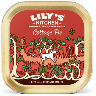 Lily's Kitchen Cottage Pie rund paté natvoer hond 1 tray (10 x 150 g)