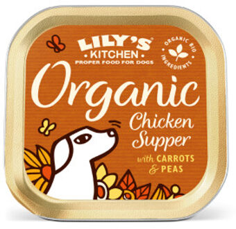 Lily's Kitchen Organic Supper kip paté natvoer hond 22 x 150 g