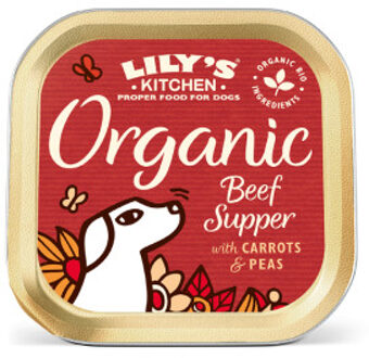 Lily's Kitchen Organic Supper rund paté natvoer hond 11 x 150 g