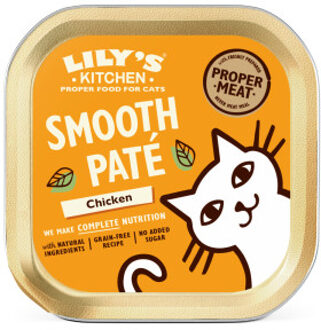 Lily's Kitchen Paté kip natvoer kat 1 tray (19 x 85 g)