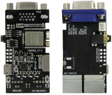 LILYGO® TTGO VGA32 V1.4 Controller PS/2 Mouse And Keyboard Graphics Library Game Engine And ANSI/VT Terminal For The ESP32