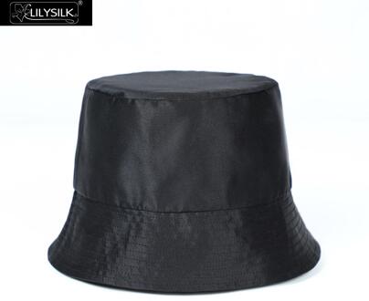 Lilysilk Pure Zijde Emmer Hoed Zwart Vrouwen Mannen