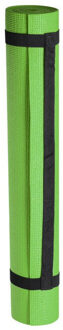 Lime groen yoga matje 180 x 60 cm van foam - Fitnessmat