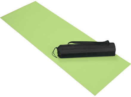 Lime groene yoga/fitness sportmat 60 x 170 cm - Fitnessmat