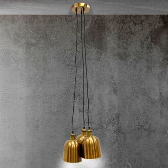 Limineo Hanglamp Goud - 3 kappen - 100 cm Goudkleurig