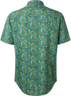 Limited Edition Jurassic Park Raptor Floral Printed Shirt - Zavvi Exclusive - S Blauw
