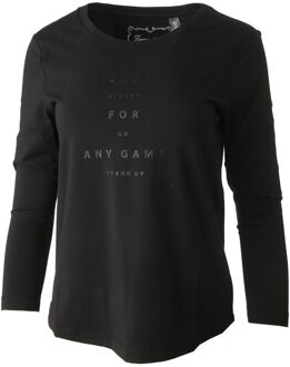 Limited Sports Laura Longsleeve Dames-Zwart,Zilver - XXL