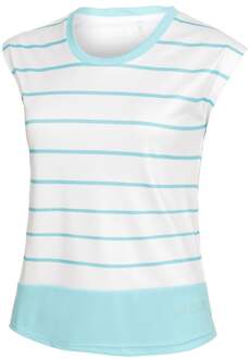 Limited Sports T-shirt Dames-Wit,Turkoois - XL