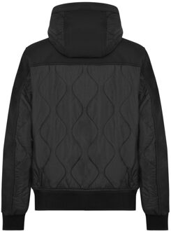 Limiter Black Hooded Jacket Zwart