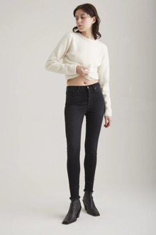Lina dames skinny jeans black vintage Zwart - 28-28