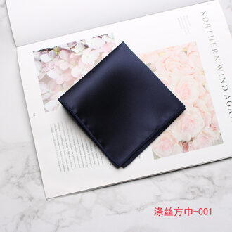 Linbaiway 23*23Cm Mannen Effen Kleur Zakdoek Voor Bruiloft Pak Mannelijke Pocket Plein Bruidegom Wedding Pocket Borst handdoek 001
