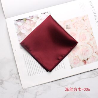 Linbaiway 23*23Cm Mannen Effen Kleur Zakdoek Voor Bruiloft Pak Mannelijke Pocket Plein Bruidegom Wedding Pocket Borst handdoek 006