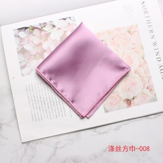 Linbaiway 23*23Cm Mannen Effen Kleur Zakdoek Voor Bruiloft Pak Mannelijke Pocket Plein Bruidegom Wedding Pocket Borst handdoek 008