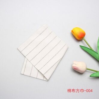 Linbaiway Casual Katoen Zakdoeken Voor Mannen Gestreepte Plaid Pocket Vierkante Mannelijke Bruiloft Zakdoek Pocket Handdoeken Hanky 004