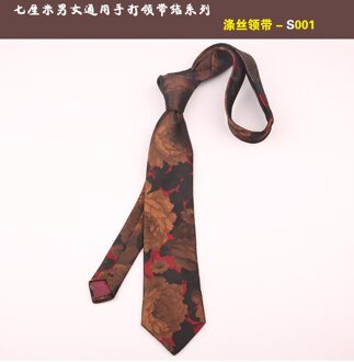 Linbaiway Mannen Jacquard Stropdassen Voor Man Business Bloemenprint Tie Gravata Skinny Wedding Stropdassen Dassen Smoking Sjaaldassen 001