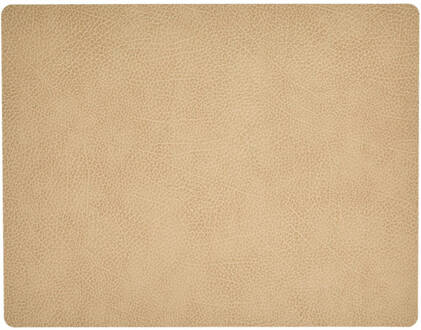 Lind Dna Placemat Leer Hippo Zand 35 X 45 Cm Beige