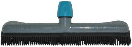 Linea Rubberborstel kunststof 33cm grijs