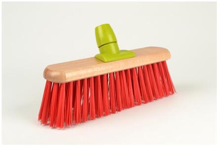 Linea Straatbezem gelakt 30cm rood