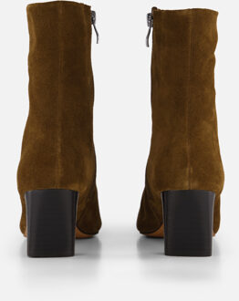 Linea zeta Enkellaarsjes bruin Suede - 36,38,39,40,41,42