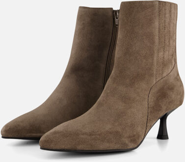 Linea zeta Enkellaarsjes taupe Suede - 36,37,38,39,40,41,42