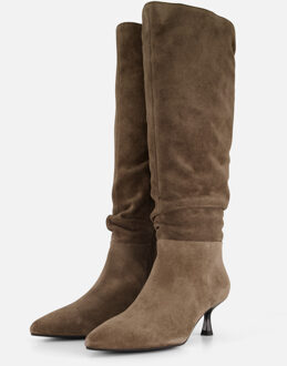 Linea zeta Hoge laarzen taupe Suede - 36,37,38,39,40,41,42