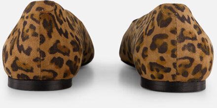 Linea zeta Leopard Ballerina's bruin Leer - 36,37,38,39,40,41,42