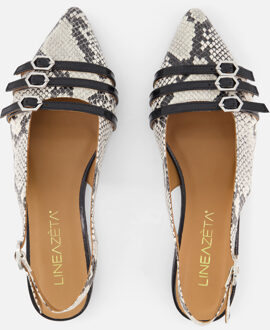 Linea zeta Slingbacks bruin Leer - 36,37,38,39,40,41,42