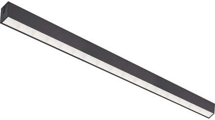 Lineaire LED Hanglamp - Lijnverlichting - Kozolux Tina - 40W 4600lm - Aanpasbare Lichtkleur 3in1 CCT - 120cm - Zwart Helder/Koud wit;Warm wit;Natuurlijk wit