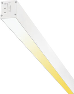 Lineaire LED Hanglamp - Lijnverlichting - Kozolux Tino - 40W 4200lm - Aanpasbare Lichtkleur 3in1 CCT - 120cm - Wit Helder/Koud wit;Warm wit;Natuurlijk wit