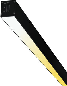 Lineaire LED Hanglamp - Lijnverlichting - Kozolux Tino - 40W 4200lm - Aanpasbare Lichtkleur 3in1 CCT - 120cm - Zwart Helder/Koud wit;Warm wit;Natuurlijk wit