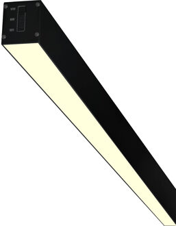 Lineaire LED Hanglamp - Lijnverlichting - Kozolux Tino - 40W 4200lm - Warm Wit 3000K - 120cm - Zwart