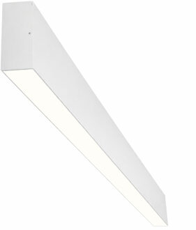 Lineaire LED Hanglamp - Lijnverlichting - Rinzu - 48W 5280lm - Warm Wit 3000K - 150cm - Wit