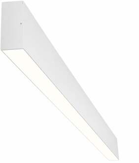 Lineaire LED Hanglamp - Lijnverlichting - Rinzu - 48W 5760lm - Natuurlijk Wit 4000K - 150cm - Wit