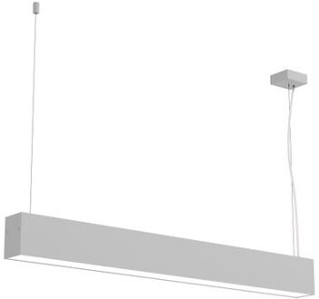 Linear Hanglamp, Strip Led, 14.4w, 4000k, Metaal, Wit Mat, L60cm