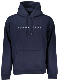 Linear Logo Hoodie Tommy Jeans , Blue , Heren - Xl,M,S