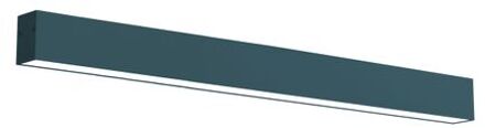 Linear Plafondlamp, Strip Led, 24w, 4000k, Metaal, Mediterraan Blauw, L100cm