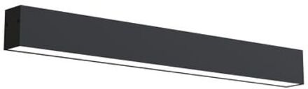 Linear Plafondlamp, Strip Led, 9.6w, 4000k, Metaal, Zwart Mat, L40cm