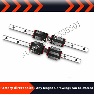Linear Rail 2pcs EGR20 100mm-1150mm rail + 4pcs EGH20CA/EGW20CC Linear Guide with Block Carriage CNC 3D Print Part
