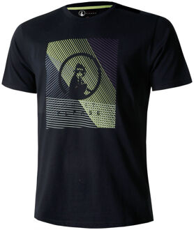 Linear T-shirt Heren-Donkerblauw - S