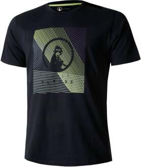 Linear T-shirt Heren-Donkerblauw - XS,S,M,L,XL,XXL