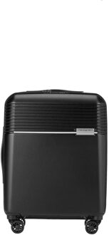 Lineo Stripe XS 55 black Harde Koffer Zwart - H 55 x B 40 x D 20