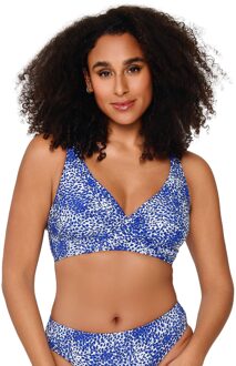 LingaDore Beugel Bikini top Blauw en wit - EU 95E /UK 42DD