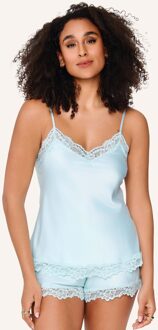 LingaDore DAILY satin top & short Lichtblauw