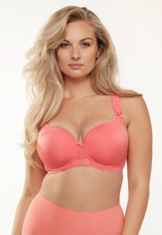 LingaDore DAILY T-Shirt BH - Plus Size Koraal - EU 75F /UK 34E