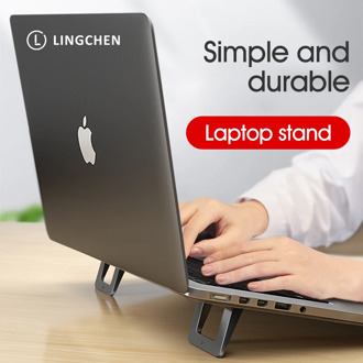 LINGCHEN Laptop Stand for MacBook Pro Universal Desktop Laptop Holder Mini Portable Cooling Pad Notebook Stand for Macbook Air