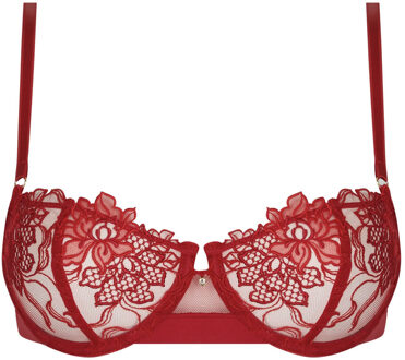 lingerie Adorable en Sexy Balconette BH rood ACH3485 - 75D