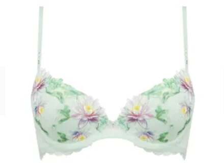 Lingerie Amour Nymphia Push up BH jade-groen ACH8559 rode - 80B