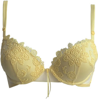 Lingerie BH's Bouquet de Fleurs Oil push BH geel 0606 - 75C