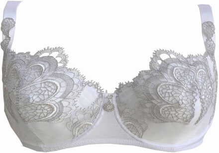 Lingerie BH's Grand Arche Balconette BH wit 0322 Wit/Grijs - 75E