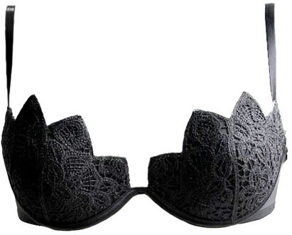 Lingerie BH's Macramé Push-up BH grijs - 70C